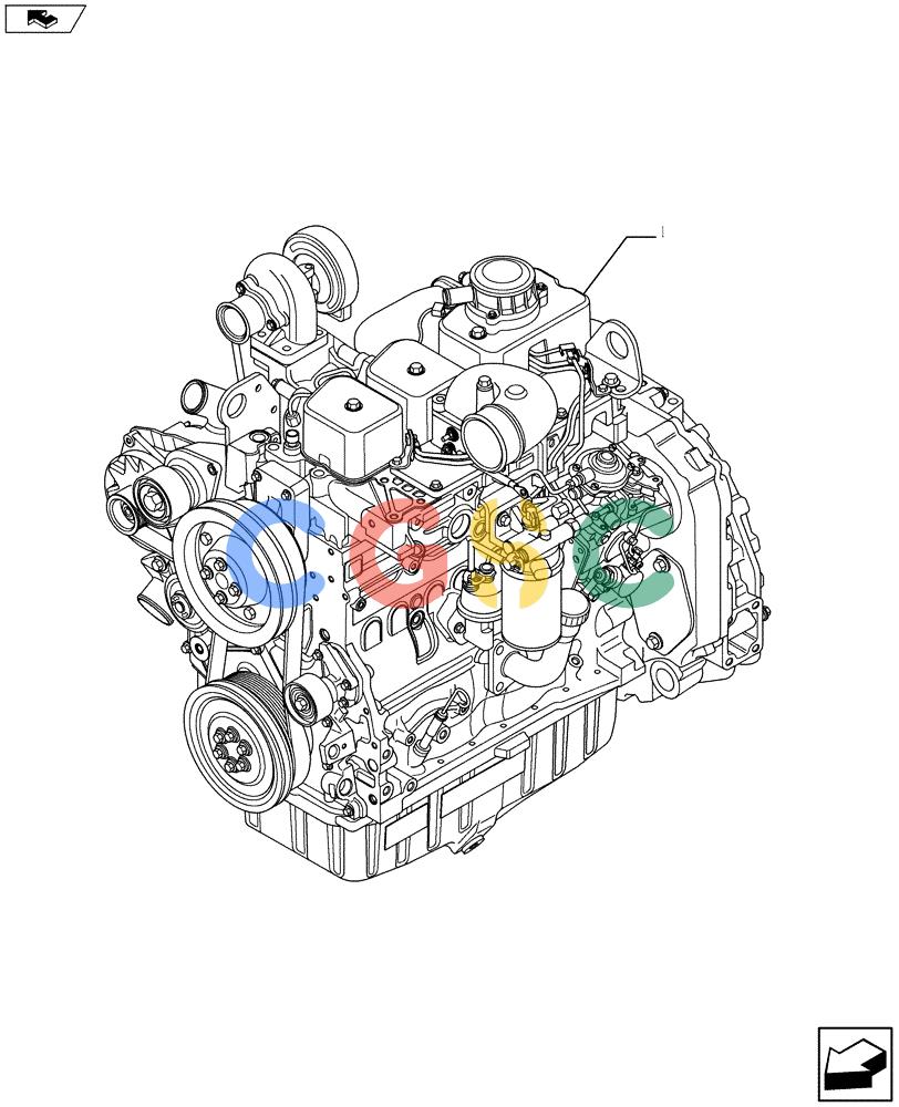 神钢零件查询(F4GE9484C J602) - ENGINE 504242281 - 84473213 (1/14-) (10.001.01) - ENGINE (84473213) Kobelco