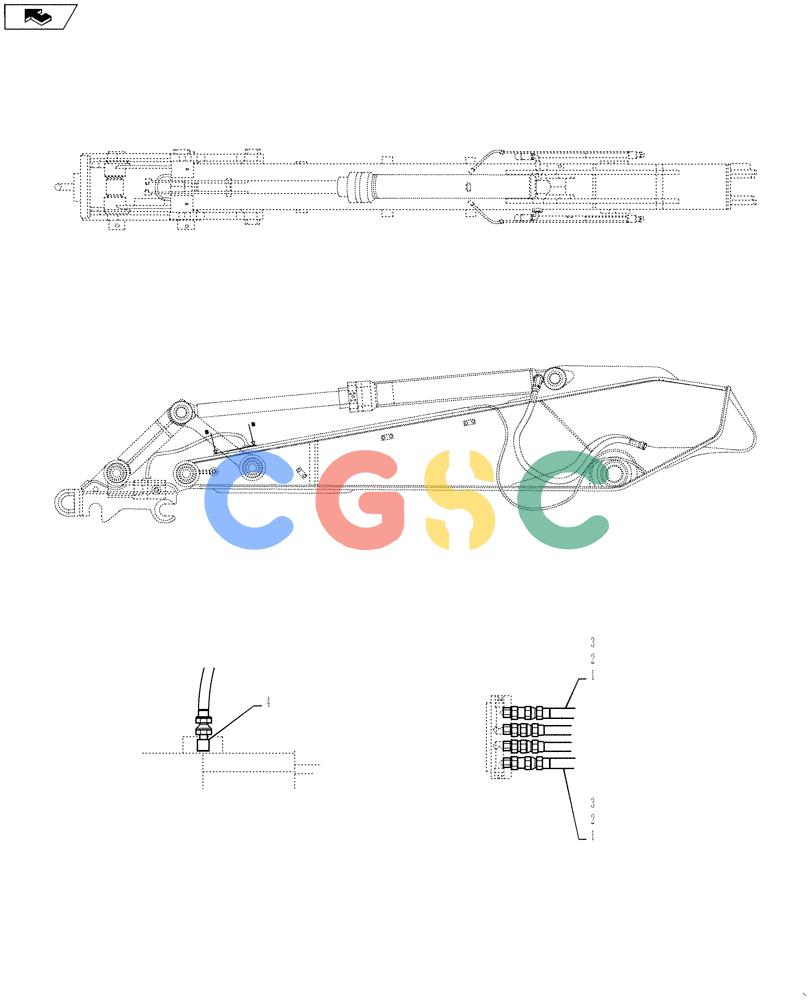 神钢零件查询(SK170 ACERA M-9) - CRAWLER EXCAVATOR - TIER 3 NON-REGULATED (1/12-12/13) (84.100.AD[03]) - QUICK COUPLER, HYD. LINE (HENDRIX) Kobelco