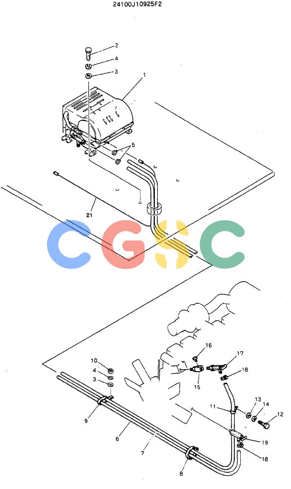 神钢零件查询(MD320BLC) - EXCAVATOR BTW YC0301 - YC0747 (1/80-12/06) (05-010) - HEATER ASSY Kobelco