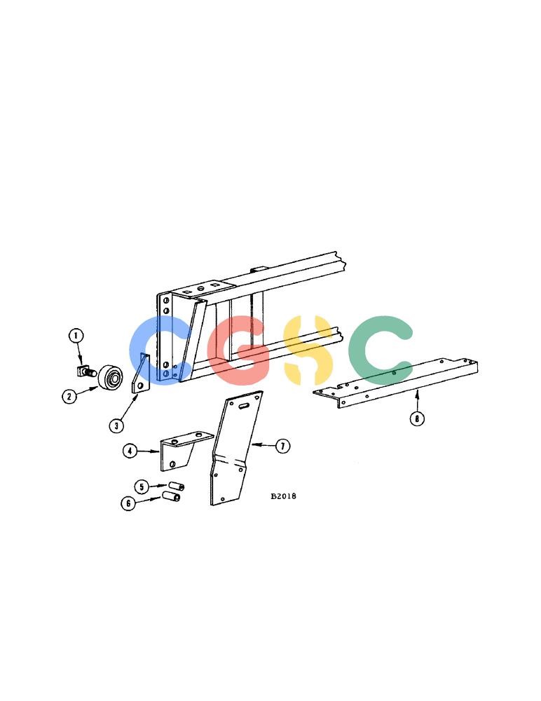 凯斯零件查询(200) - CASE TWINE TIE RECTANGULAR BALER (1/60-12/64) (50) - BALE LAUNCHER ATTACHMENT, CLUTCH ROLLER Case Agriculture