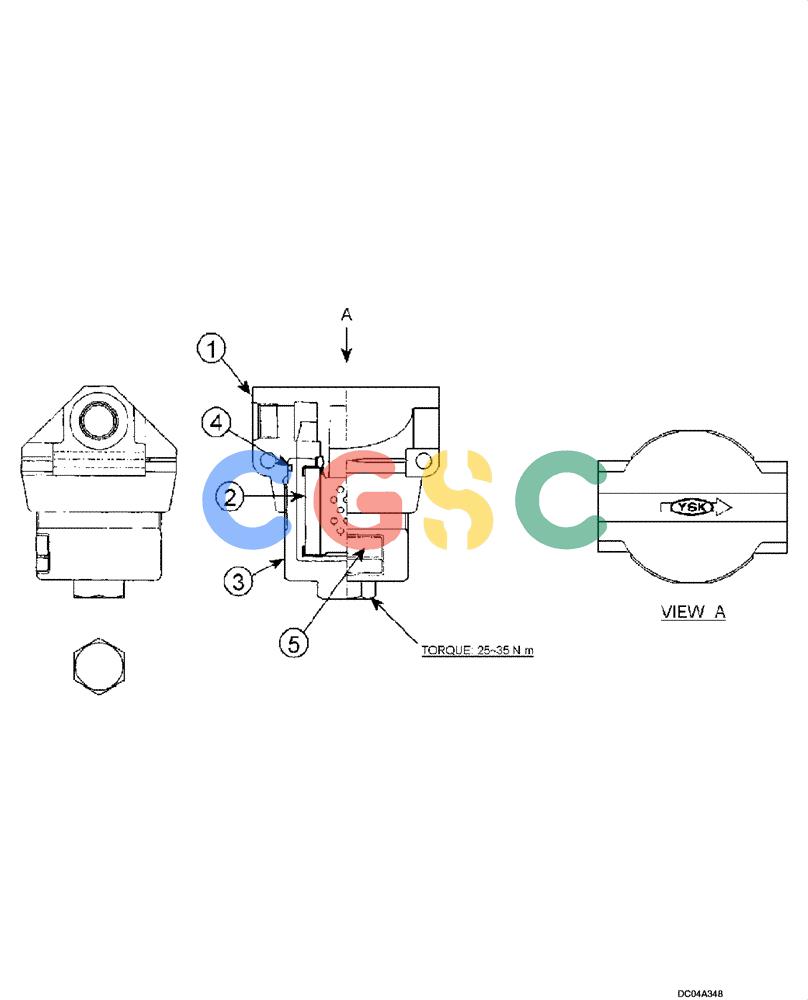 纽荷兰零件查询(EH215) - CRAWLER EXCAVATOR (9/03-) (08 -89[00]) - VALVE ASSY - PILOT (YN50V00016F1) New Holland Constructuion
