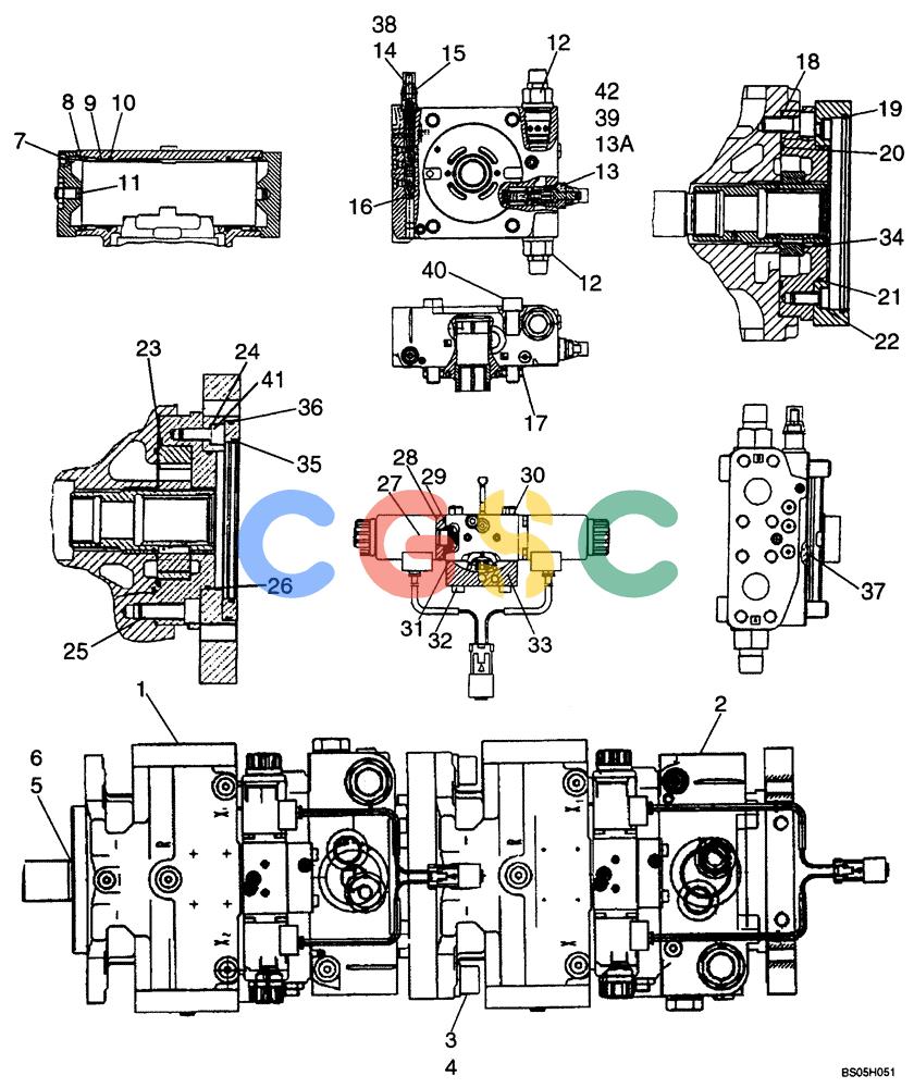纽荷兰零件查询(DC85) - CRAWLER DOZER (8/04-) (06-13) - PUMP ASSY - COMBINATION New Holland Constructuion