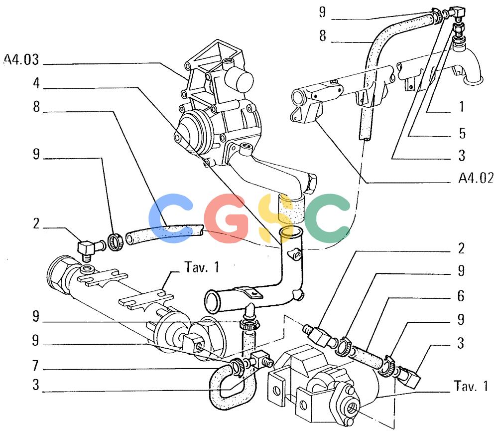 纽荷兰零件查询(FL14E) - CRAWLER LOADER (A2.43/1[003]) - "STARTING AIDS, LOW TEMPERATURE" New Holland Constructuion