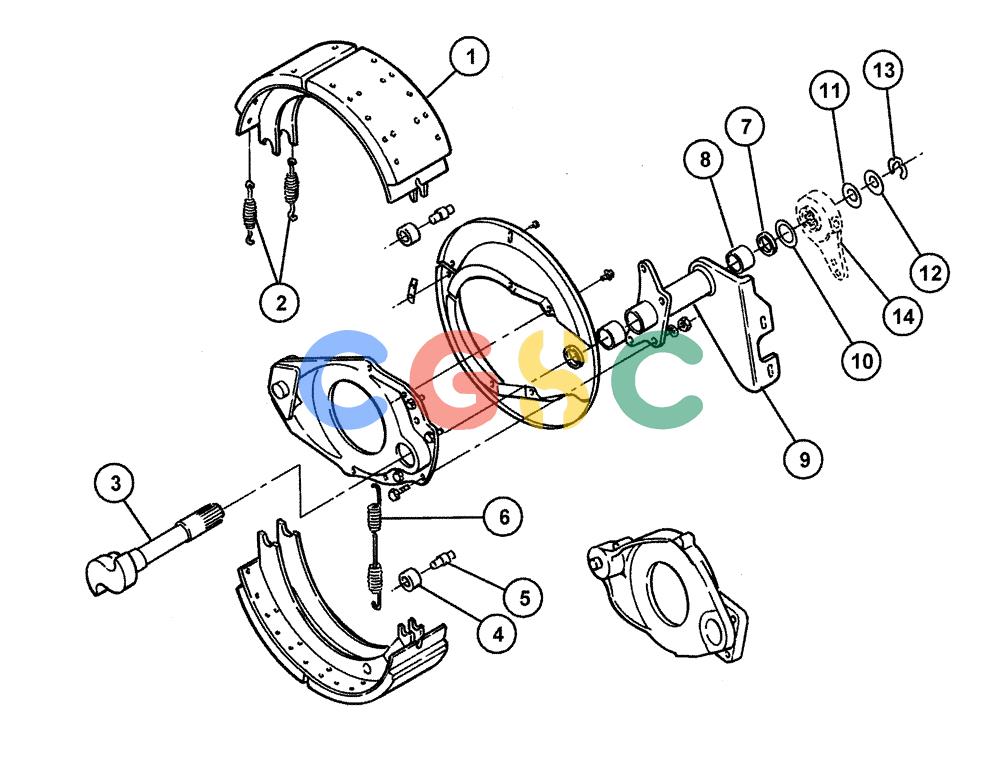 凯斯零件查询(4375) - TITAN FLOATER (5/98-8/99) (04-004) - FRONT AXLE BRAKE Case Agriculture