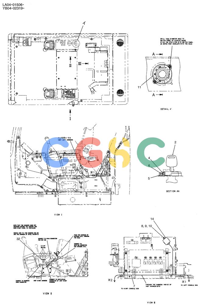 纽荷兰零件查询(E200SRLC) - CRAWLER EXCAVATOR BTW LA04-01506 - LA04-01625 (05-006[01]) - ELEC ASSY, UPP (FOR ANTITHEFT) New Holland Constructuion