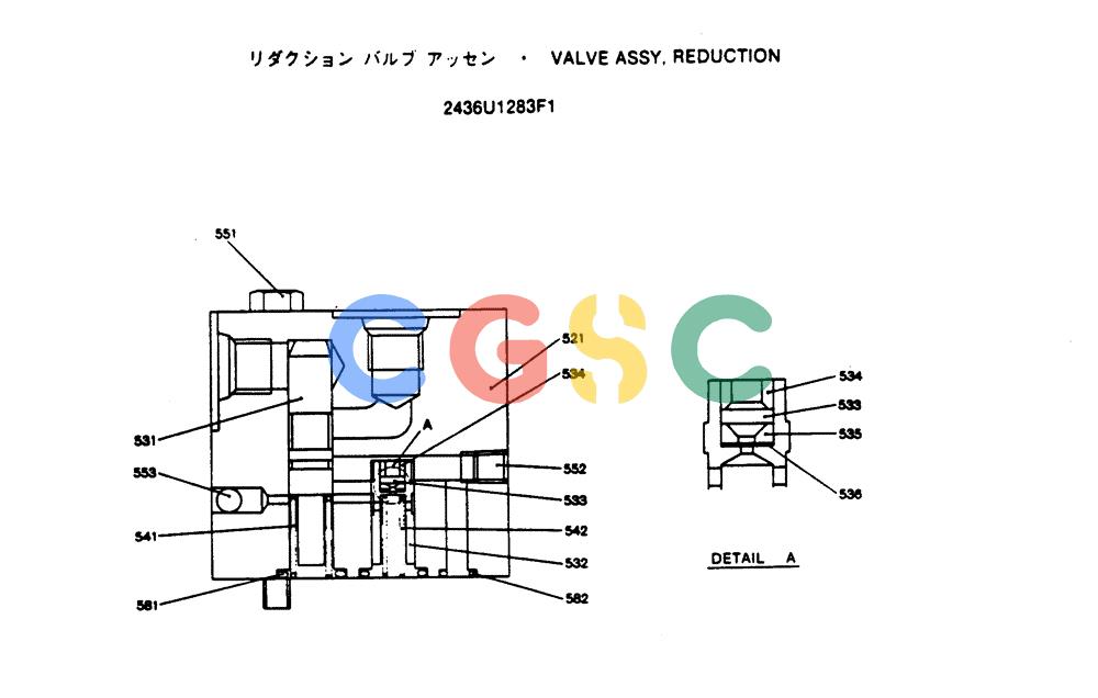 神钢零件查询(SK220) - MARK III EXCAVATOR ASN LQU0001 (1/91-12/95) (12-018) - VALVE ASSY, REDUCTION Kobelco