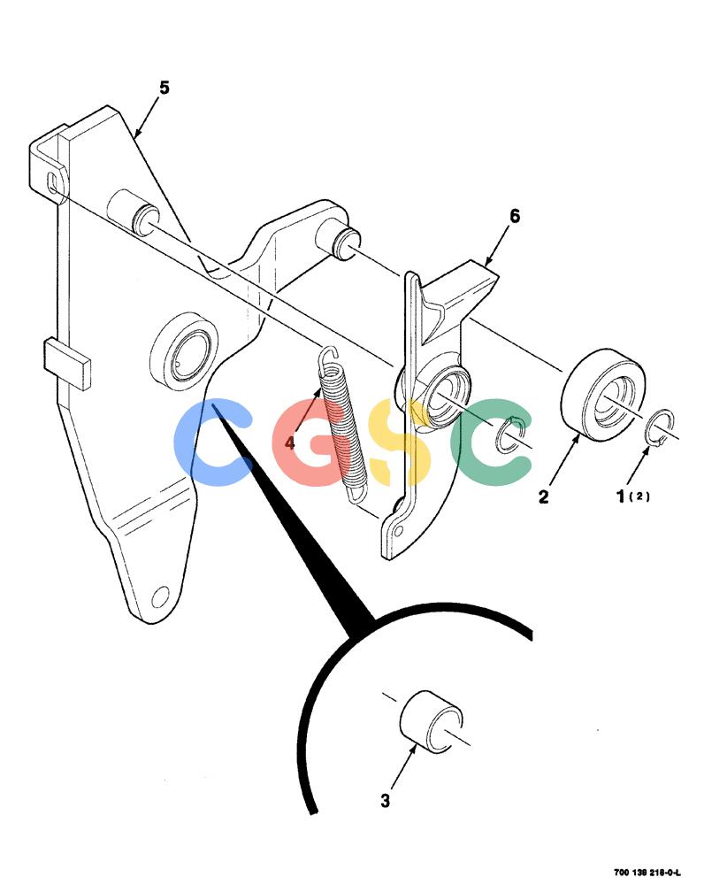 凯斯零件查询(8575) - CASE IH MID-SIZE RECTANGULAR BALER (NORTH AMERICA) (1/95-12/00) (06-030) - RESET ARM ASSEMBLY, 700138218 RESET ARM ASSEMBLY COMPLETE Case Agriculture
