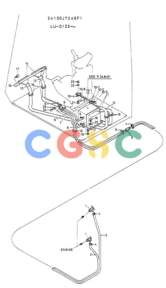 神钢零件查询(K935) - EXCAVATOR SUPPLEMENT ASN LU00154 (1/76-12/03) (07-017) - INSTAL, HEATER (FOR NORWAY) Kobelco