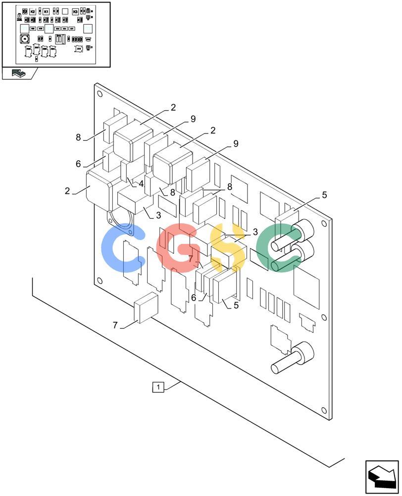 凯斯零件查询(LBX432S) - BIG RECTANGULAR BALER (3/03-12/08) (06.01B[01]) - FUSE PRINT - F480499 Case Agriculture