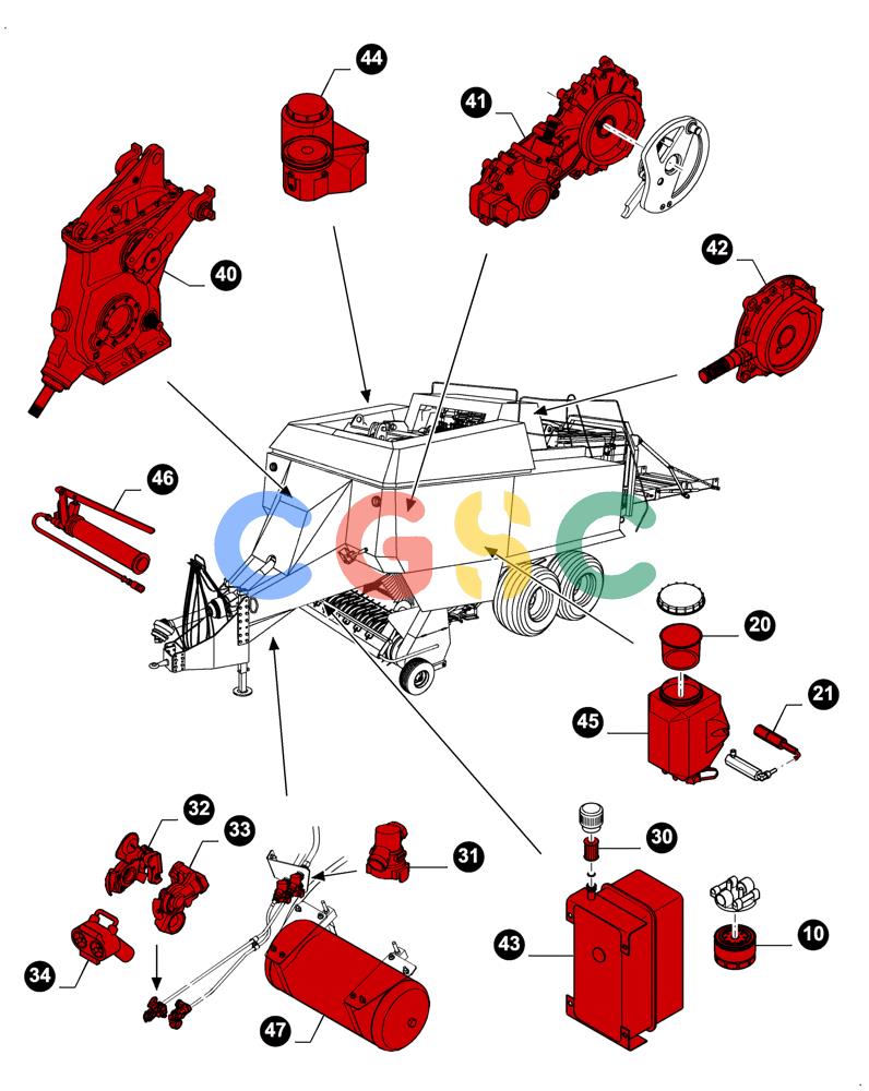 凯斯零件查询(LBX432S) - BIG RECTANGULAR BALER (3/03-12/08) (00.00LB001[01]) - MAINTENANCE PARTS, FILTERS & CAPACITIES Case Agriculture