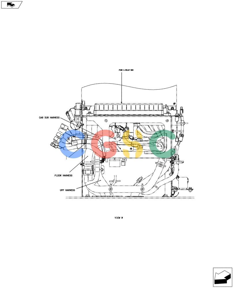 纽荷兰零件查询(E80BMSR) - COMPACT CRAWLER EXCAVATOR ASN LF06-04501 (NBTA18037) (01-086[05]) - HARNESS ASSEMBLY, UPPER New Holland Constructuion