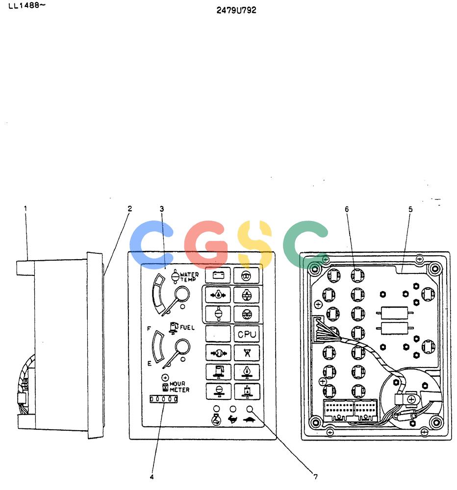 神钢零件查询(MD240BLC) - EXCAVATOR ASN LL1488 (1/80-12/06) (05-010) - GAUGE, CLUSTER Kobelco