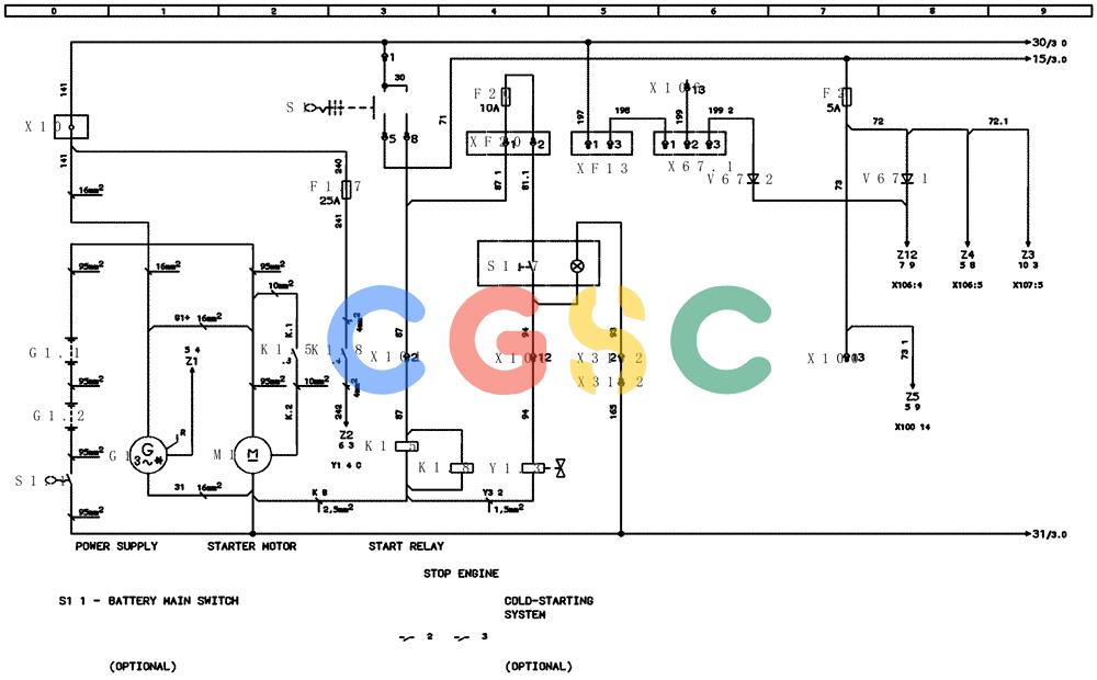 纽荷兰零件查询(EC240) - CRAWLER EXCAVATOR (5/00-) (31.051[002]) - ELECTRICAL COMPON. I.CIRCUIT DIAGRAM Page 02 (S/N 724002-UP) New Holland Constructuion