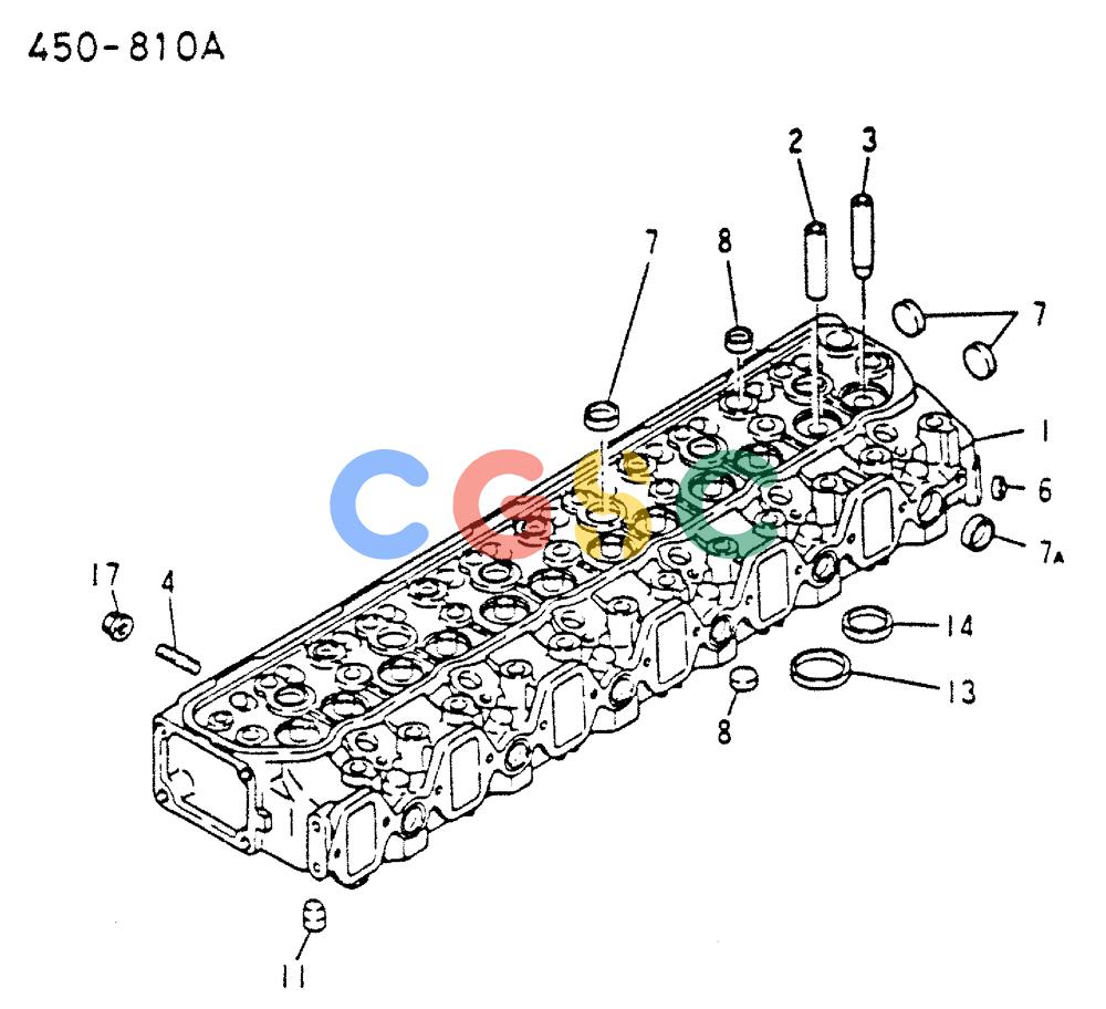 神钢零件查询(MD200C) - EXCAVATOR BTW YQU0701 - YQU2000 (1/80-12/06) (17-072) - CYLINDER HEAD REPAIR KIT Kobelco