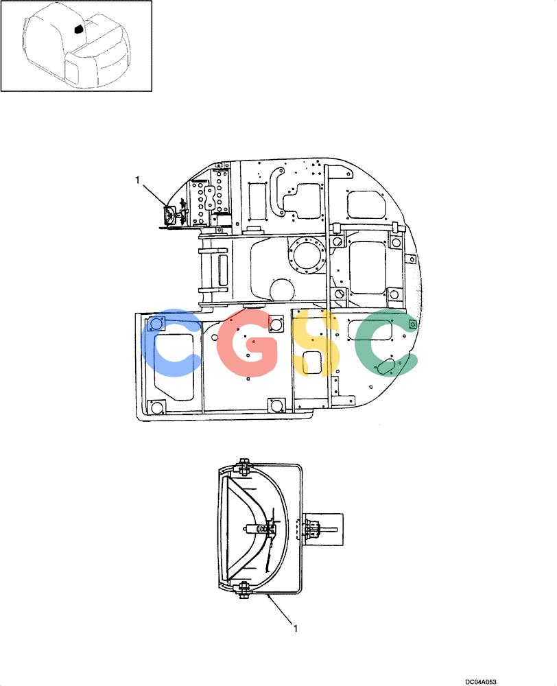 纽荷兰零件查询(EH130) - CRAWLER EXCAVATOR (3/04-) (04 -11[00]) - LAMP MOUNTING New Holland Constructuion