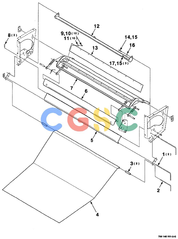 凯斯零件查询(RS561A) - CASE IH ROUND BALER (1/99-12/00) (7-036) - MESH WRAP CARRIAGE ASSEMBLY Case Agriculture