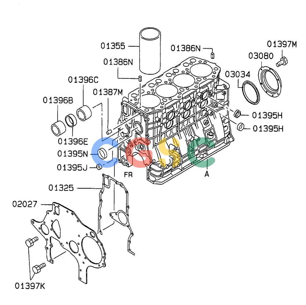 神钢零件查询(SK160LC-6E) - DYNAMIC ACERA EXCAVATOR 08/2004 ASN YM03U0523 (8/04-12/07) (09-008[01]) - CYLINDER BLOCK ASSY Kobelco