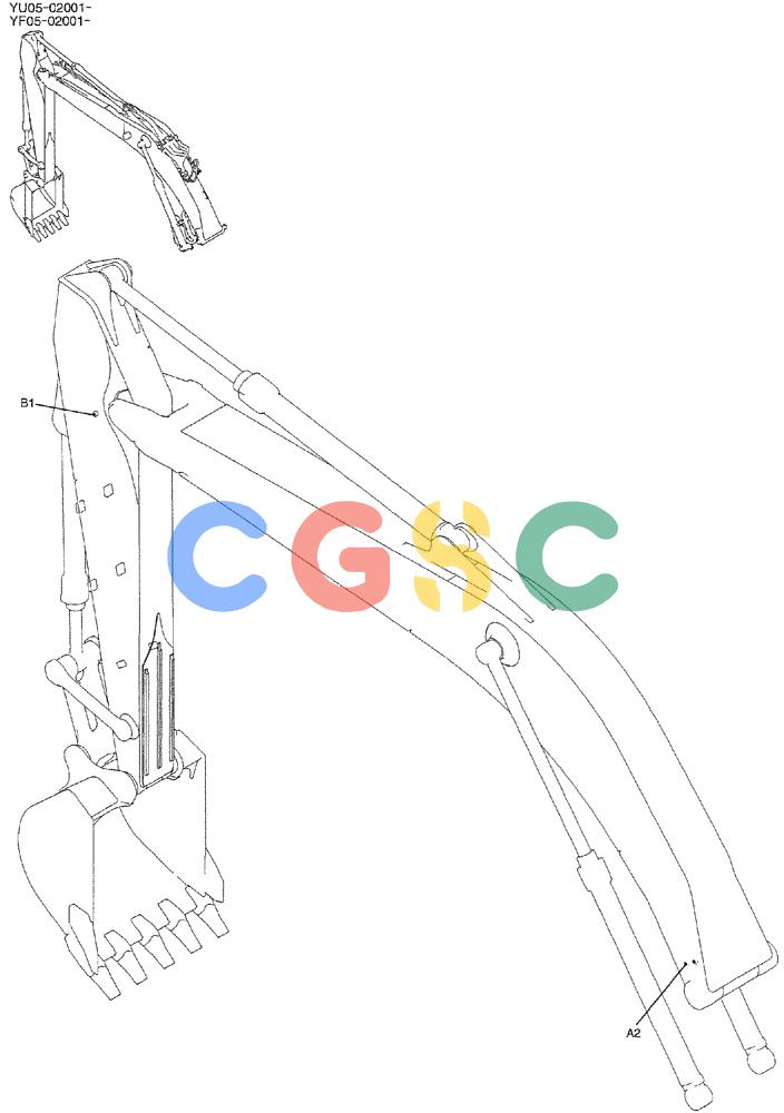 纽荷兰零件查询(E235BSRNLC) - CRAWLER EXCAVATOR ASN YU05-02001 (06-005) - CAP ASSY New Holland Constructuion
