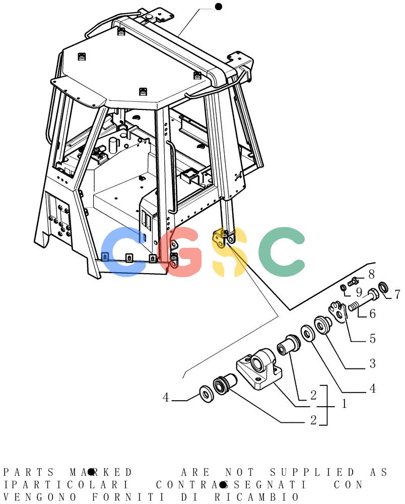 纽荷兰零件查询(DC150LT) - CRAWLER DOZER (6/00-) (5.652[06]) - ROPS CAB - COMPONENTS New Holland Constructuion