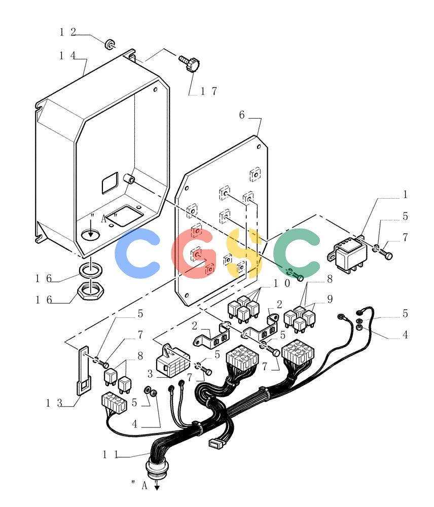 纽荷兰零件查询(DC150PS) - CRAWLER DOZER (6.711[03]) - ELECTRICAL SYSTEM - ELECTRIC WIRING New Holland Constructuion