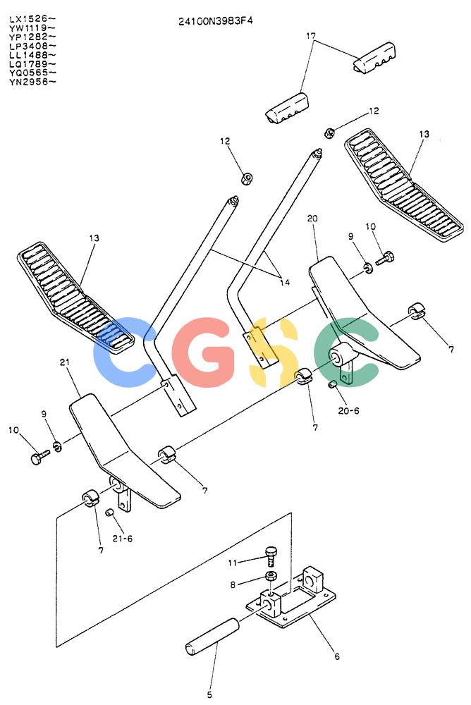 神钢零件查询(K907LC) - MARK II EXCAVATOR ASN YQ0565 (GLOBAL) (1/87-12/03) (03-006 ) - LEVER ASSY, CONTROL Kobelco