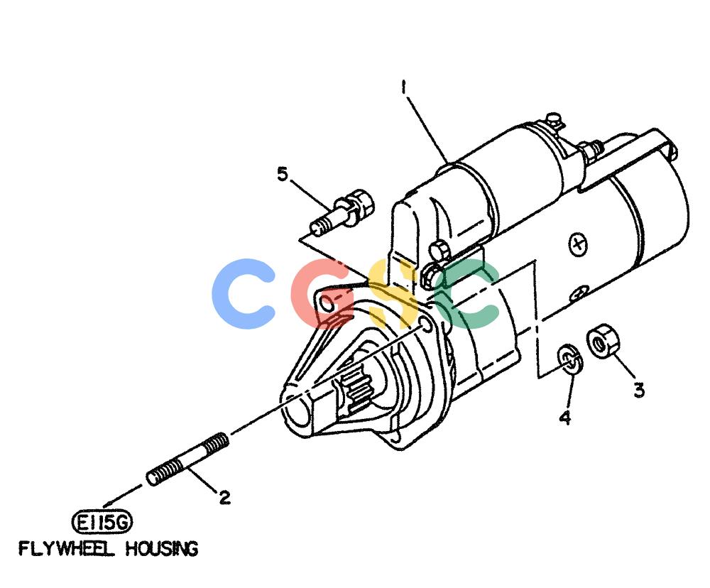 神钢零件查询(PE6T04) - NISSAN DIESEL ENGINE - LK900 & LK700A W/TURBO (1/03-12/06) (07-007) - MOTOR-STARTING, (FITTING PARTS), (NIKKO MAKE) Kobelco