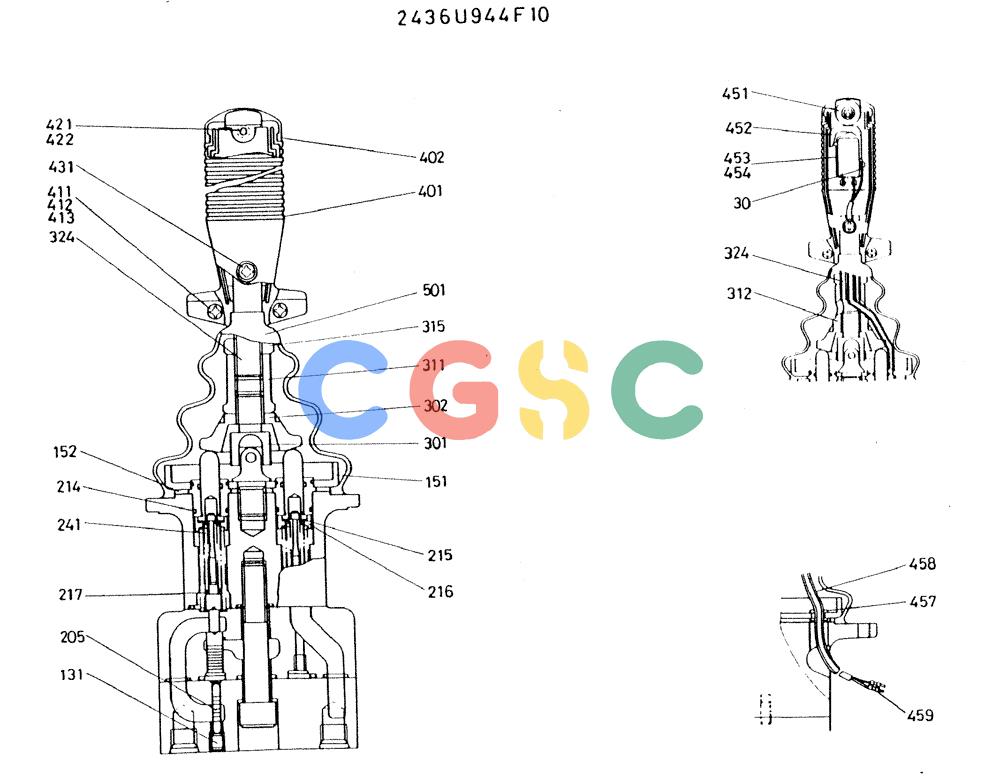 神钢零件查询(MD300LC) - EXCAVATOR BTW YC0101 - YC0300 (1/80-12/06) (08-051) - VALVE ASSY, PILOT Kobelco