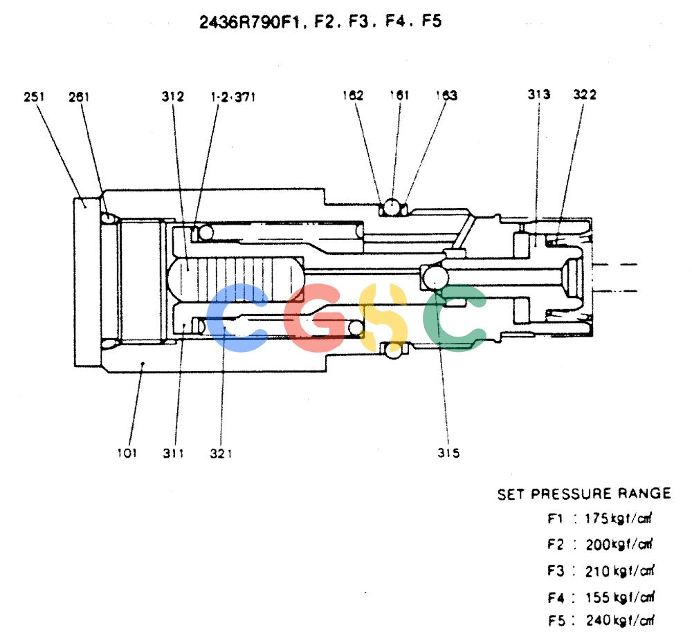 神钢零件查询(MD200C) - EXCAVATOR BTW YQU0701 - YQU2000 (1/80-12/06) (13-003) - VALVE ASSY Kobelco