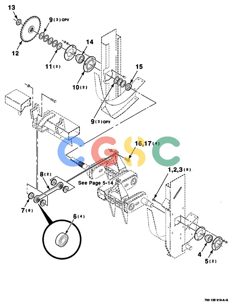凯斯零件查询(8575) - CASE IH MID-SIZE RECTANGULAR BALER (NORTH AMERICA) (1/95-12/00) (05-010) - CRANK DRIVE AND MOUNTING ASSEMBLY, S.N. CFH0113001 THRU CFH0163128 Case Agriculture