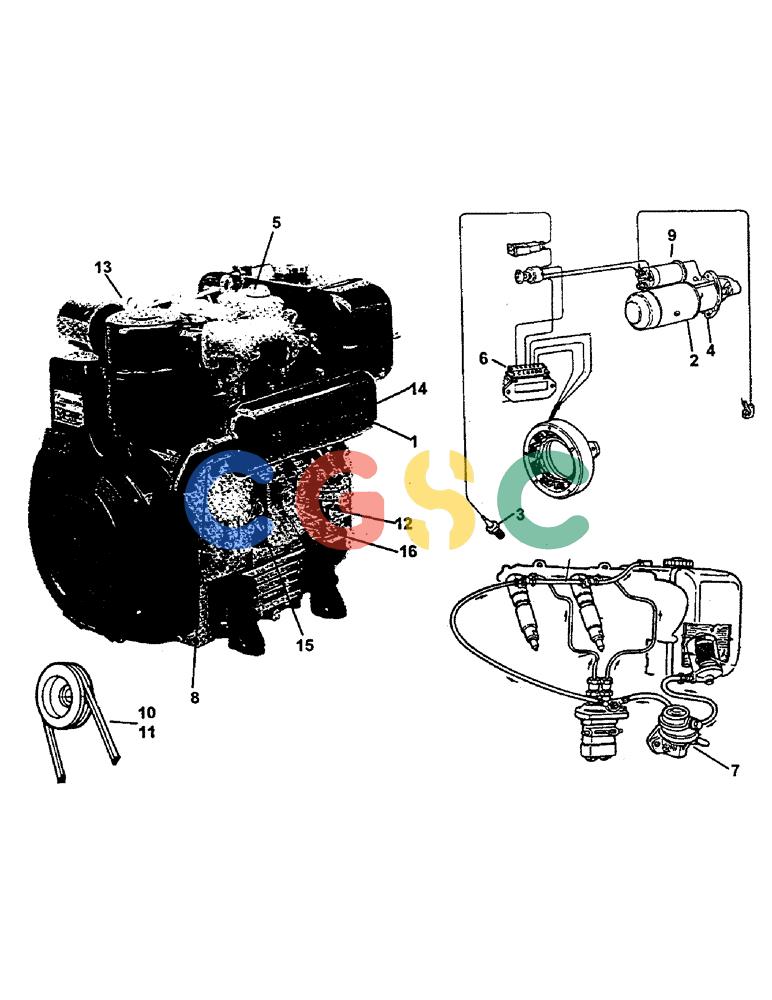 凯斯零件查询(2400) - CONCORD AIR SYSTEM (1/96-12/99) (E44) - LOMBARDINI ENGINE SERVICE PARTS Case Agriculture