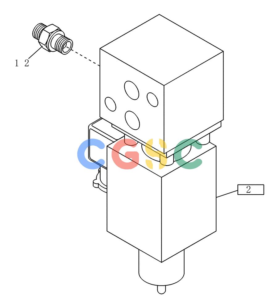 纽荷兰零件查询(EC215) - CRAWLER EXCAVATOR (11/99-) (23.231[001]) - SOLENOID VALVE MOUNTING PARTS (S/N 721501-UP) New Holland Constructuion
