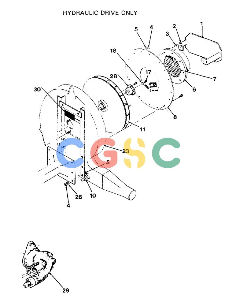 凯斯零件查询(1002) - CONCORD AIR SYSTEM (9/81-12/01) (42) - BLOWER ASSEMBLY Case Agriculture