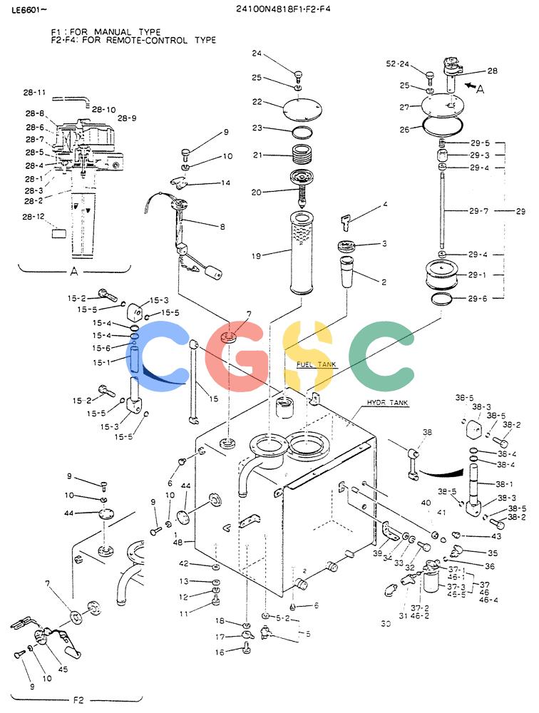 神钢零件查询(K903) - MARK II EXCAVATOR BTW LE6601 - LE7871 (1/88-12/03) (01-006[01]) - TANK ASSY Kobelco