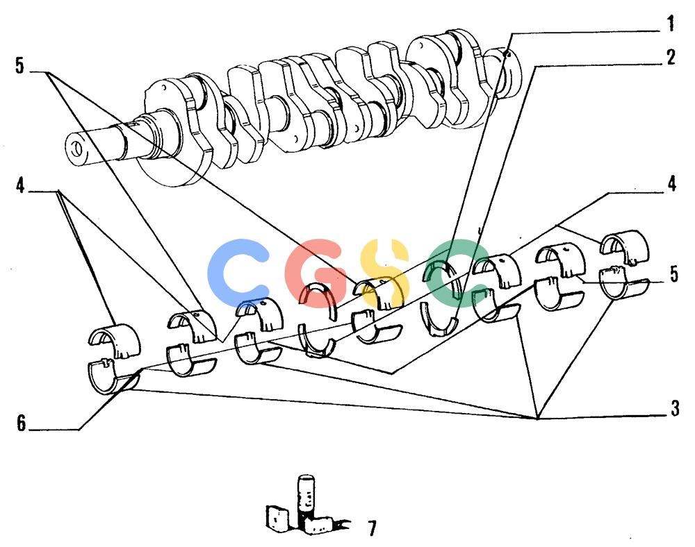 纽荷兰零件查询(FL14E) - CRAWLER LOADER (A1.03[002]) - CRANKSHAFT AND FLYWHEEL New Holland Constructuion