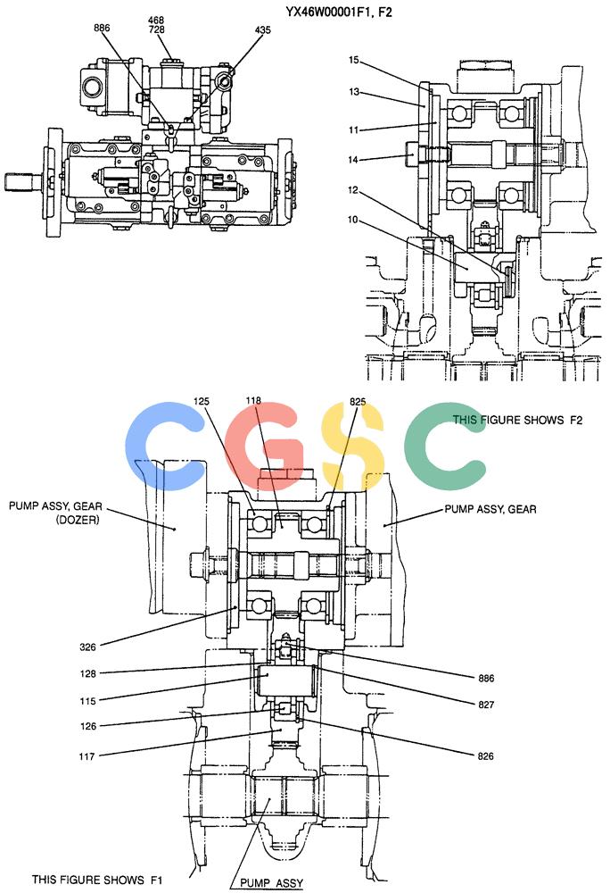 纽荷兰零件查询(E135SR) - CRAWLER EXCAVATOR ASN YY04-06254 (07-050) - CASE ASSY, GEAR New Holland Constructuion