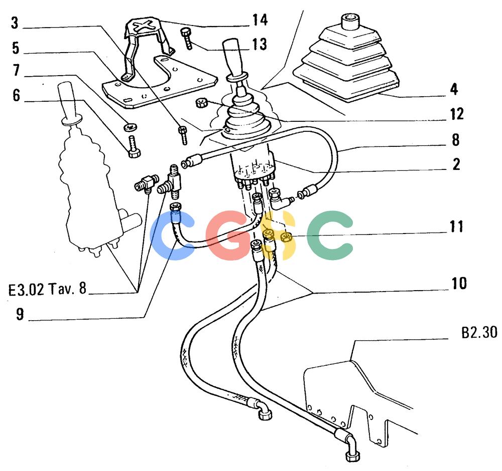 纽荷兰零件查询(FL14E) - CRAWLER LOADER (E3.02/4[003]) - HYDRAULIC SYSTEM New Holland Constructuion