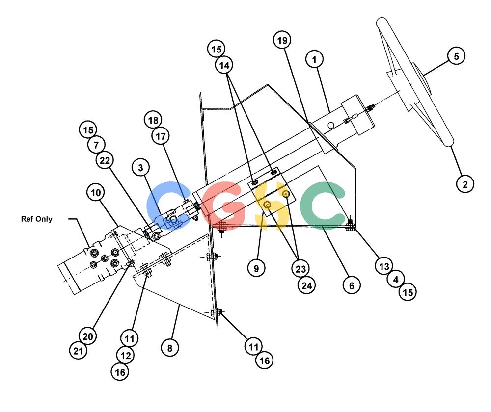 凯斯零件查询(4375) - TITAN FLOATER (5/98-8/99) (01-003) - STEERING ASSEMBLY Case Agriculture