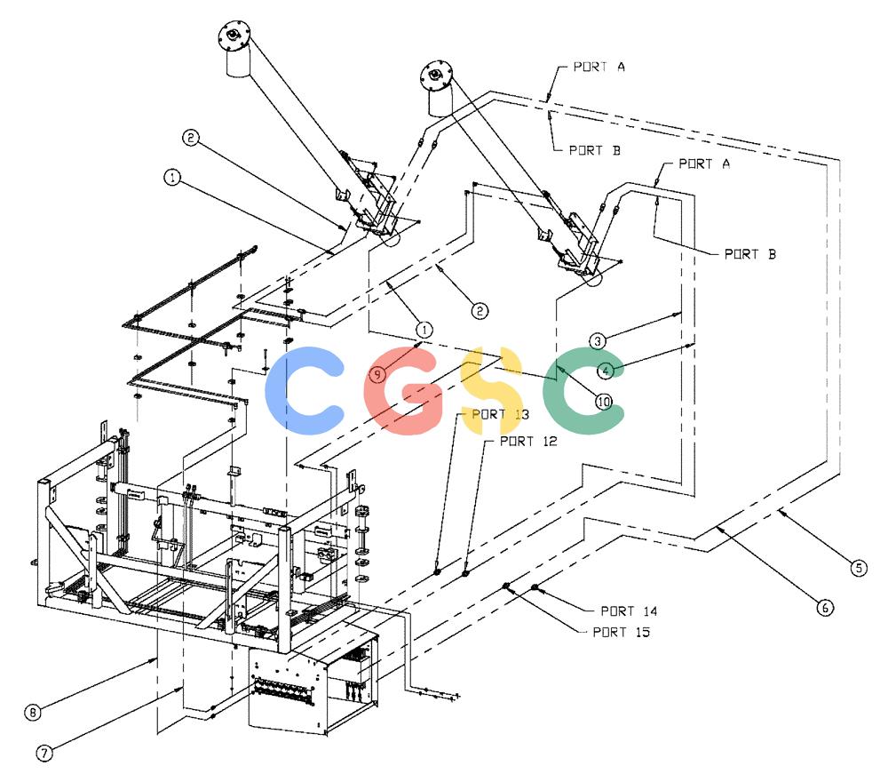 凯斯零件查询(438) - FLEX-AIR APPLICATOR - 2003 (3/03-10/03) (02-042) - 6” AUGER HOSE GROUP, DOUBLE & TRIPLE BIN, 37 & 50 CU. FT Case Agriculture