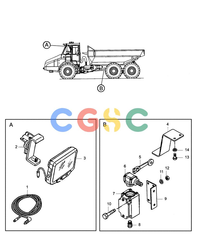 纽荷兰零件查询(AD300) - ARTICULATED DUMP TRUCK (1/01-) (6.720A[01B]) - ELECTRIC COMPONENTS New Holland Constructuion