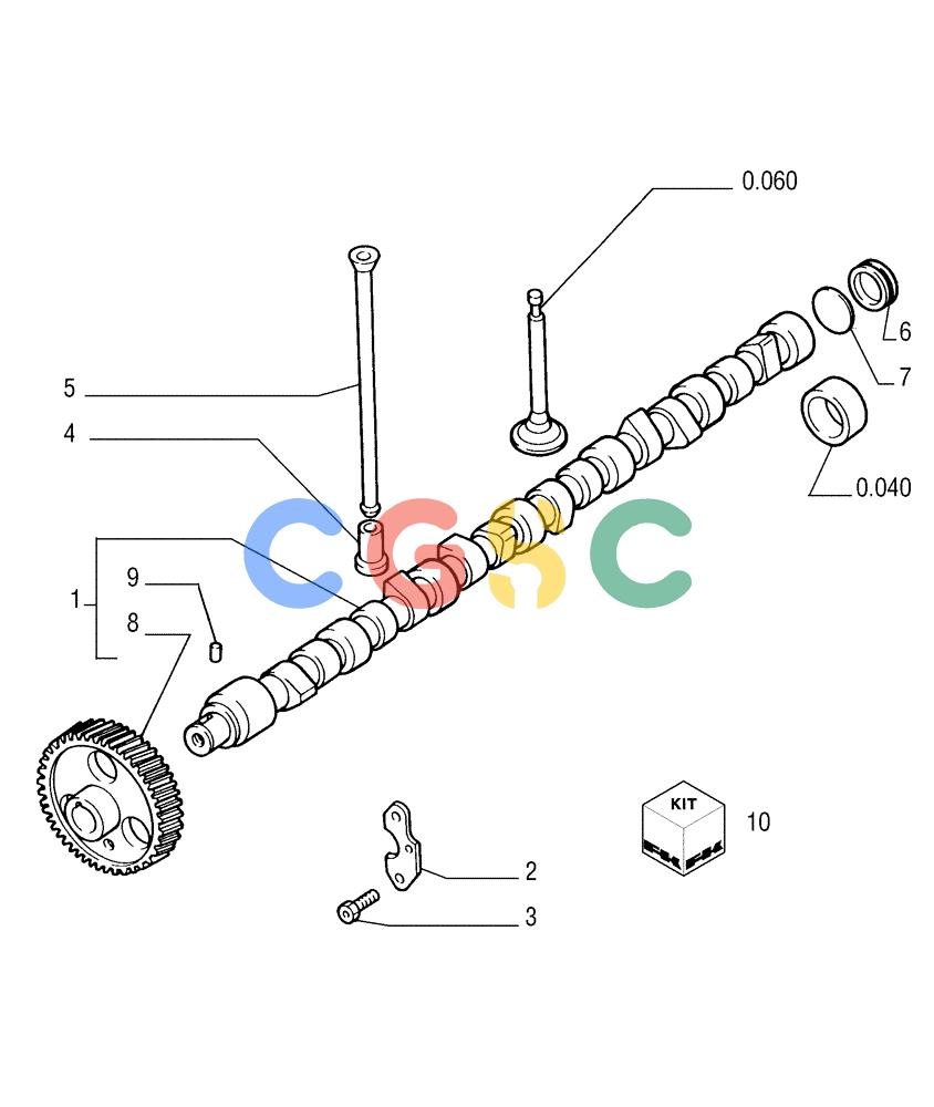 纽荷兰零件查询(FD255) - CRAWLER DOZER (N.A. VERSION) (7/95-) (0.120[01]) - CAMSHAFT - TIMING CONTROL New Holland Constructuion