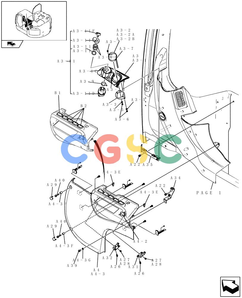 纽荷兰零件查询(E235BSR) - CRAWLER EXCAVATOR (5/07-) (1.220[03]) - ELECTRIC SYSTEM New Holland Constructuion