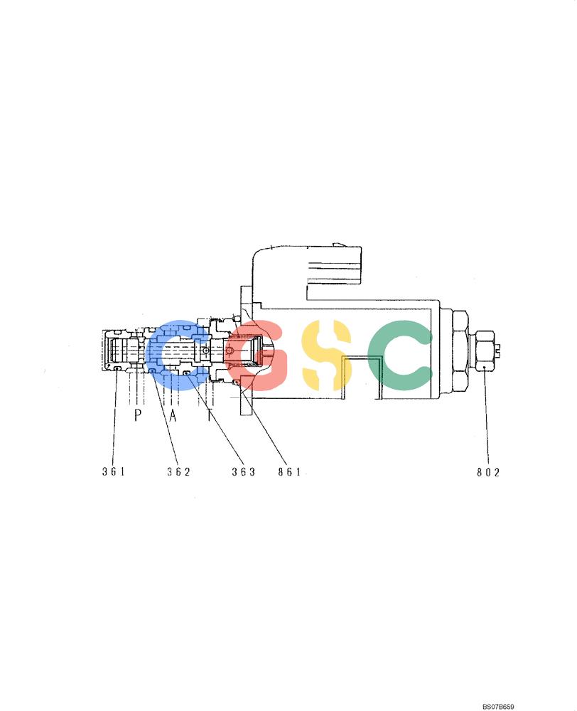 纽荷兰零件查询(E175B) - CRAWLER EXCAVATOR TIER 3 (NA) - N7DA16301 - (5/07-) (08-03-01[00]) - VALVE ASSEMBLY, SOLENOID (YN35V00050F1) New Holland Constructuion