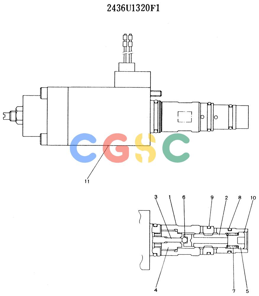 神钢零件查询(K916LC) - MARK II EXCAVTOR ASN YS0201 (1/89-12/03) (10-013) - VALVE ASSY, SOLENOID Kobelco