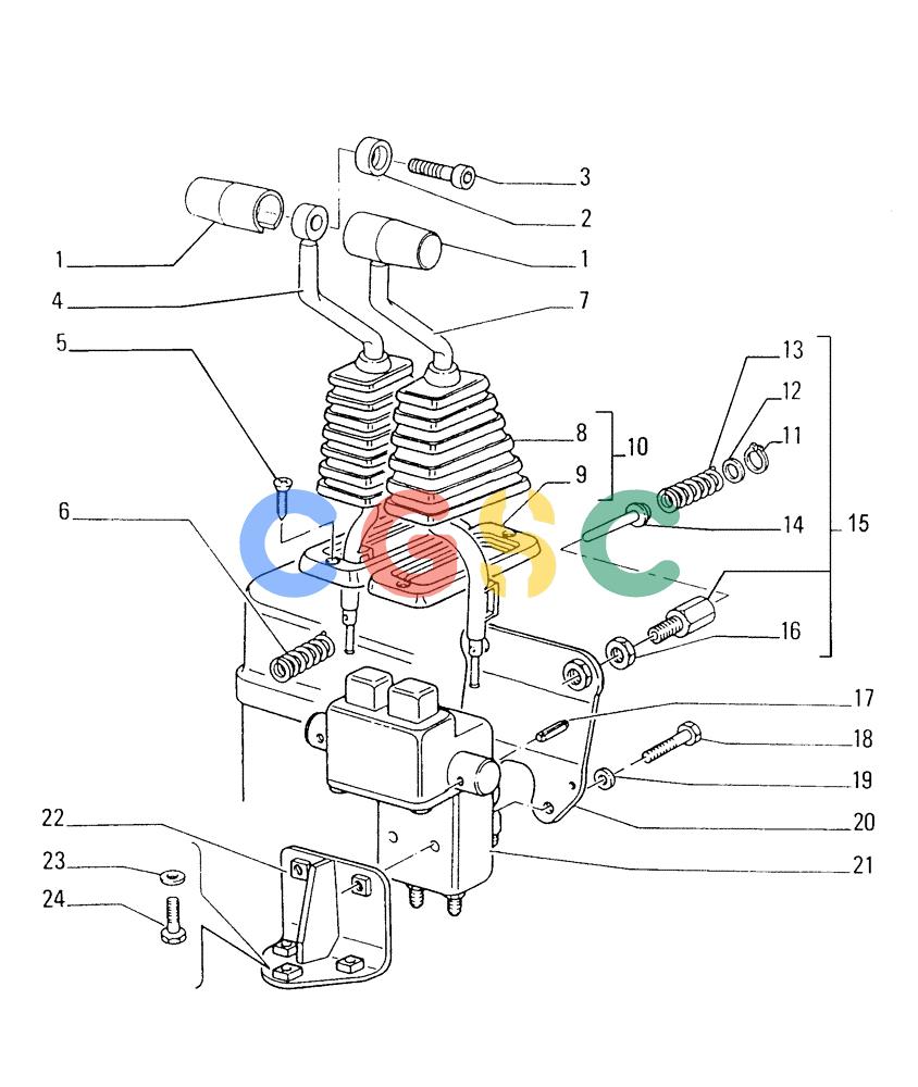 纽荷兰零件查询(FD175) - CRAWLER DOZER (N.A. VERSION)(S/N 061640 & AFTER) (1/93-) (2.304[03]) - BRAKE CONTROLS - STEERING CLUTCH New Holland Constructuion
