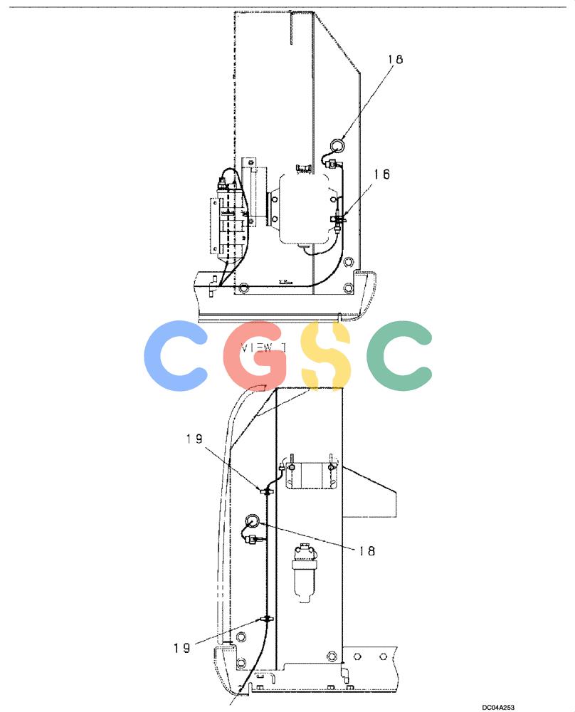纽荷兰零件查询(EH160) - CRAWLER EXCAVATOR (9/03-) (04 -07[00]) - HARNESS ASSY, UPPERSTRUCTURE (STD) New Holland Constructuion