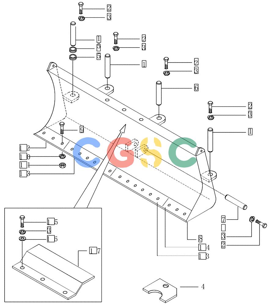 纽荷兰零件查询(FD80) - CRAWLER DOZER (1/98-) (3.480[01]) - CUTTER BLADE (L=2800 mm) New Holland Constructuion