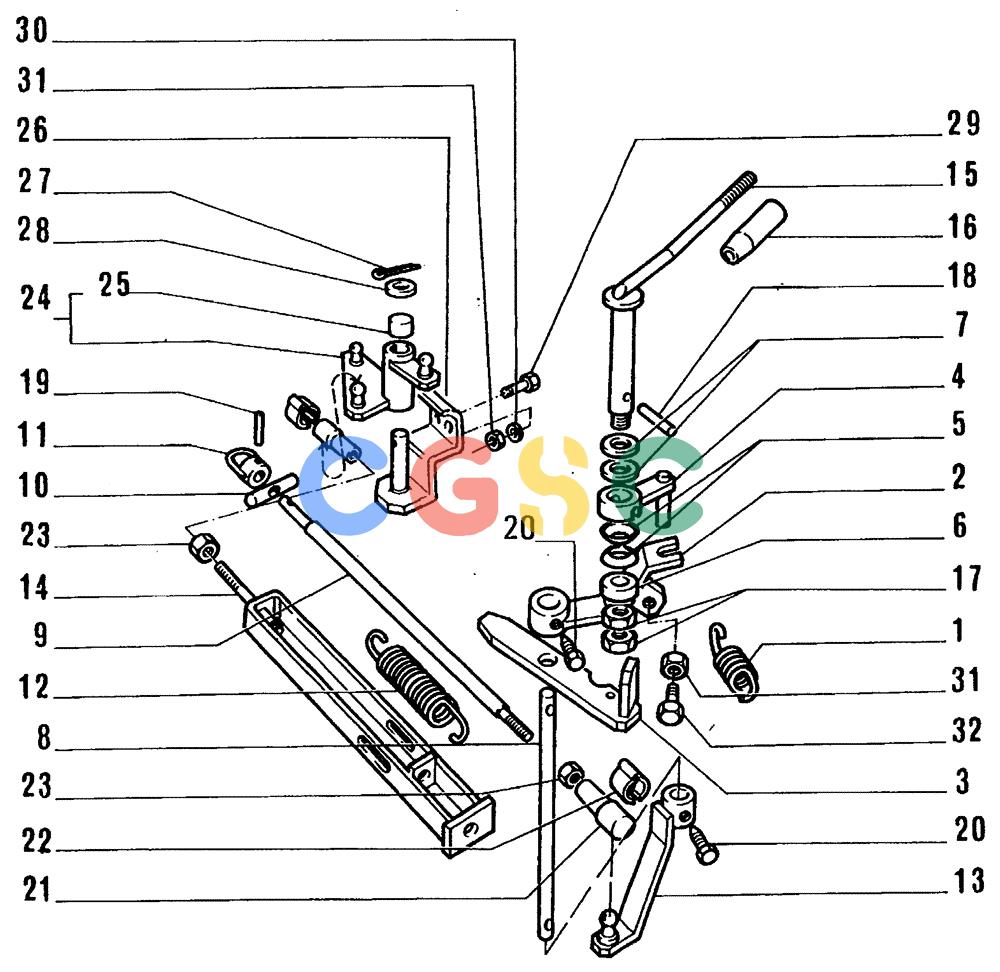 纽荷兰零件查询(FL14E) - CRAWLER LOADER (A2.21[001]) - THROTLE CONTROL LINKAGE New Holland Constructuion