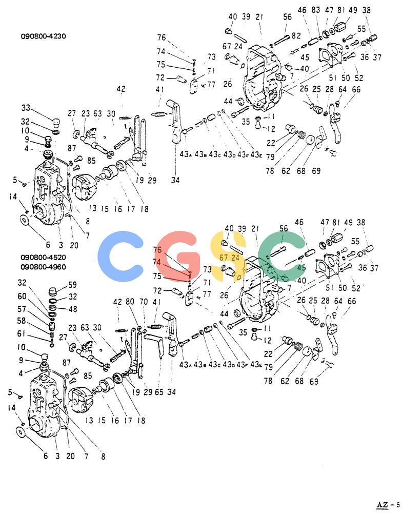 神钢零件查询(65R5P) - MITSUBISHI DIESEL ENGINE - LK300A WHEEL LOADER (1/06-12/06) (07-003) - GOVERNOR Kobelco