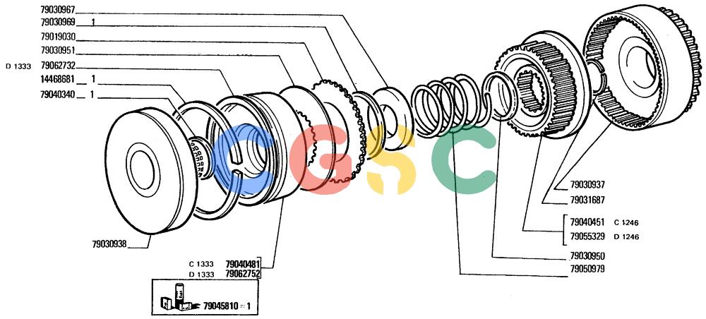纽荷兰零件查询(FD20) - CRAWLER DOZER (B2.04/1A[003]) - TRANSMISSION CLUTCHES New Holland Constructuion