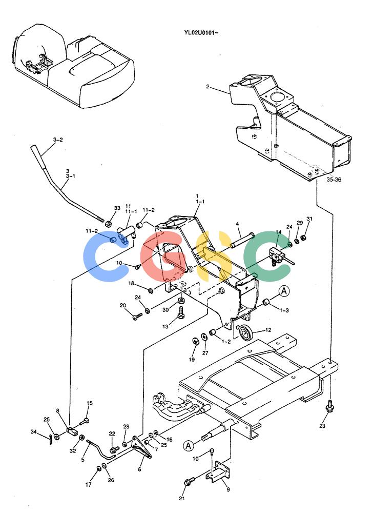 神钢零件查询(ED190LC) - BLADE RUNNER EXCAVATOR/DOZER BTW YL02U0101 - YL03U0135 (1/02-12/06) (01-028) - CONTROL BOX ASSY Kobelco